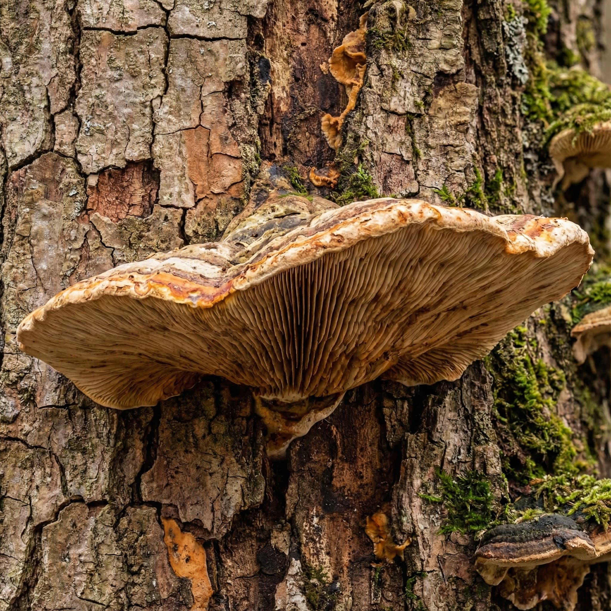 Detailed tree pruning cut showing proper healing